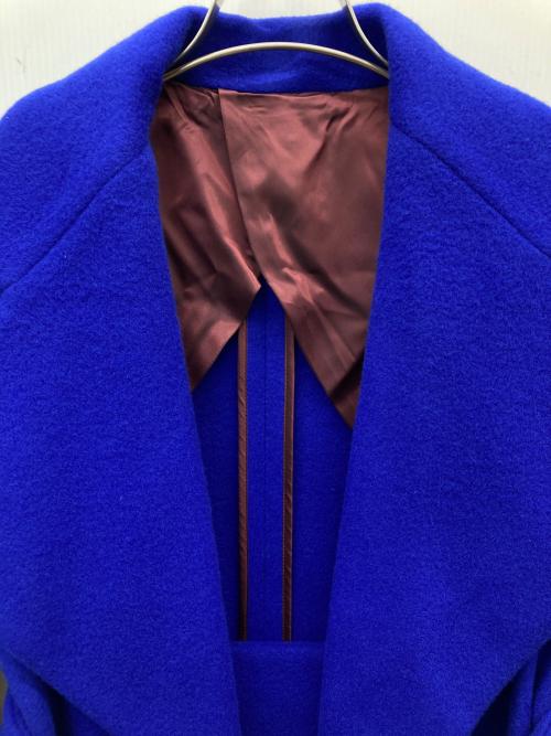 UN3D.（アンスリード）UN3D. (アンスリード) WIDE BELT GOWN COAT ブルー サイズ:36の古着・服飾アイテム