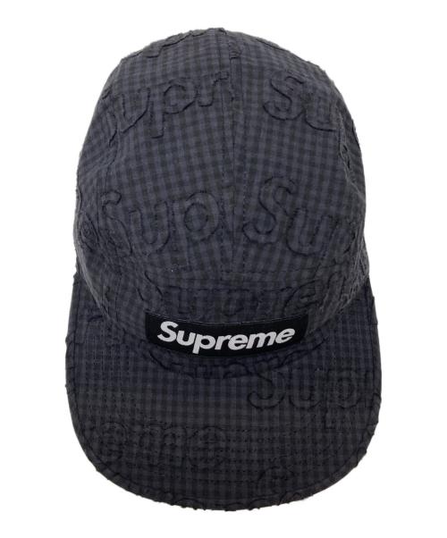 SUPREME（シュプリーム）SUPREME (シュプリーム) 26SS Monogram Gingham Camp Cap ブラック サイズ:-の古着・服飾アイテム