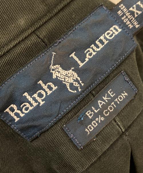 POLO RALPH LAUREN（ポロ・ラルフローレン）POLO RALPH LAUREN (ポロ・ラルフローレン) BLAKE 刺繍ロゴシャツ ブラック サイズ:XLの古着・服飾アイテム