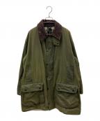 Barbourバブアー）の古着「90s BORDER JACKET」｜グリーン