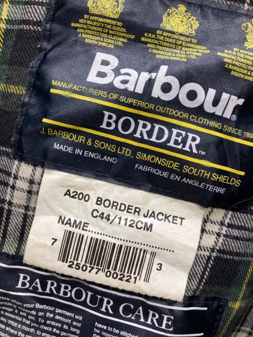 Barbour（バブアー）Barbour (バブアー) 90s BORDER JACKET グリーン サイズ:C44の古着・服飾アイテム