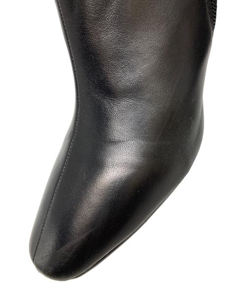 STACCATO（スタッカート）STACCATO (スタッカート) シープレザー ヒールブーツ ブラック サイズ:24.5の古着・服飾アイテム