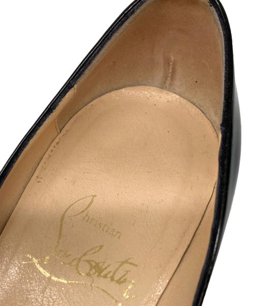 Christian Louboutin（クリスチャン・ルブタン）Christian Louboutin (クリスチャン・ルブタン) オープントゥーパンプス ブラック サイズ:351/2の古着・服飾アイテム