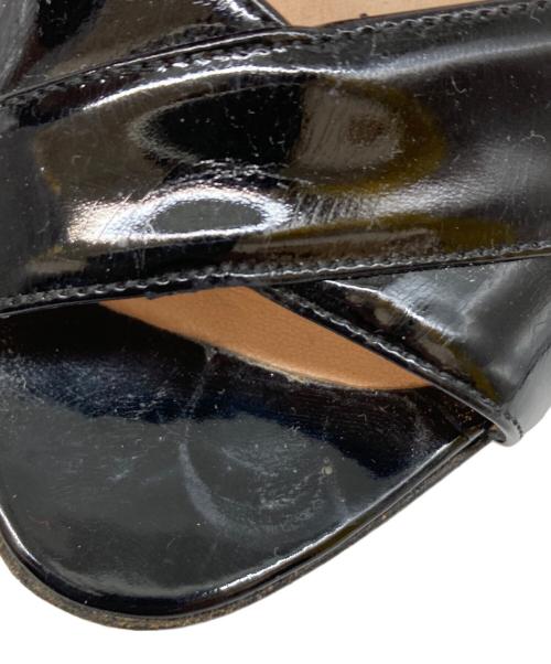 Christian Louboutin（クリスチャン・ルブタン）Christian Louboutin (クリスチャン・ルブタン) オープントゥーパンプス ブラック サイズ:351/2の古着・服飾アイテム