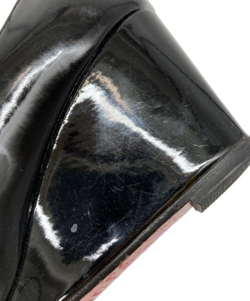 Christian Louboutin（クリスチャン・ルブタン）Christian Louboutin (クリスチャン・ルブタン) オープントゥーパンプス ブラック サイズ:351/2の古着・服飾アイテム