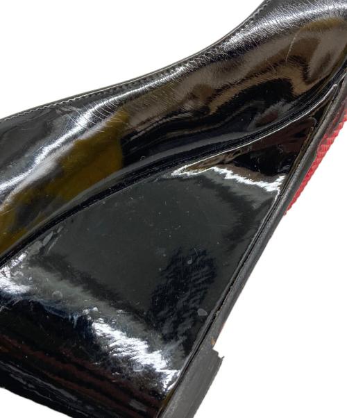 Christian Louboutin（クリスチャン・ルブタン）Christian Louboutin (クリスチャン・ルブタン) オープントゥーパンプス ブラック サイズ:351/2の古着・服飾アイテム