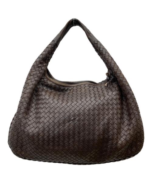 BOTTEGA VENETA（ボッテガベネタ）BOTTEGA VENETA (ボッテガベネタ) イントレチャート ホーボーバッグ ブラウンの古着・服飾アイテム