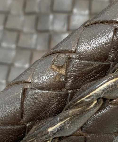 BOTTEGA VENETA（ボッテガベネタ）BOTTEGA VENETA (ボッテガベネタ) イントレチャート ホーボーバッグ ブラウンの古着・服飾アイテム