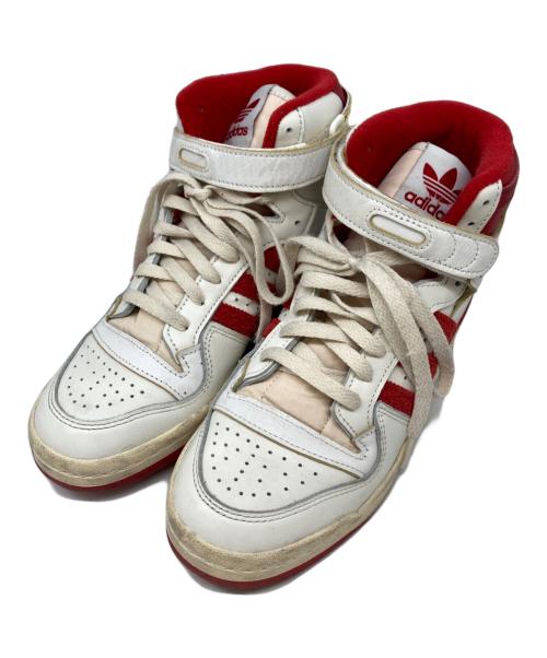 adidas（アディダス）adidas (アディダス) Forum 84 High ホワイト×レッド サイズ:24の古着・服飾アイテム