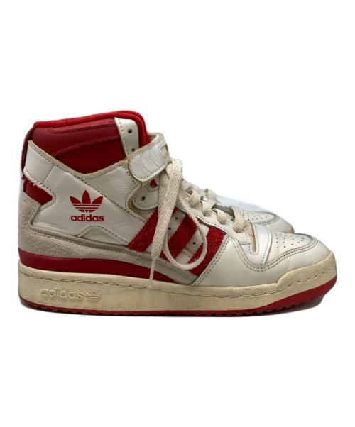 adidas（アディダス）adidas (アディダス) Forum 84 High ホワイト×レッド サイズ:24の古着・服飾アイテム