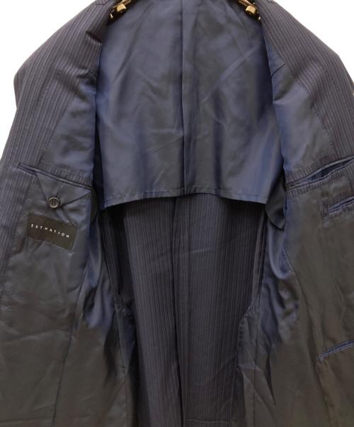ESTNATION（エストネーション）ESTNATION (エストネーション) ウールセットアップスーツ ネイビー サイズ:46の古着・服飾アイテム