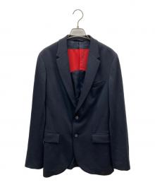 movb（モーヴ）の古着「Helix Wool Jerseyシングル2Bテーラードジャケット」｜ブラック
