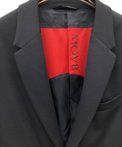 movb（モーヴ）movb (モーヴ) Helix Wool Jerseyシングル2Bテーラードジャケット ブラック サイズ:44の古着・服飾アイテム