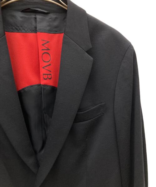 movb（モーヴ）movb (モーヴ) Helix Wool Jerseyシングル2Bテーラードジャケット ブラック サイズ:44の古着・服飾アイテム