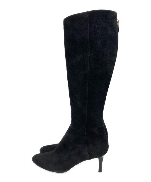 JIMMY CHOO（ジミーチュウ）JIMMY CHOO (ジミーチュウ) ロングブーツ ブラック サイズ:34 1/2の古着・服飾アイテム