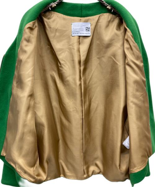 PASSIONE（パシオーネ）PASSIONE (パシオーネ) Vネックノーカラー ジップ ジャケット グリーン サイズ:38 未使用品の古着・服飾アイテム