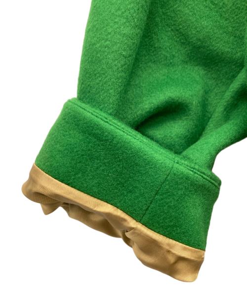 PASSIONE（パシオーネ）PASSIONE (パシオーネ) Vネックノーカラー ジップ ジャケット グリーン サイズ:38 未使用品の古着・服飾アイテム