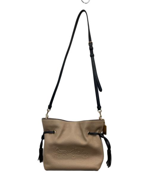 COACH（コーチ）COACH (コーチ) ショルダーバッグ クロスボディ ベージュの古着・服飾アイテム