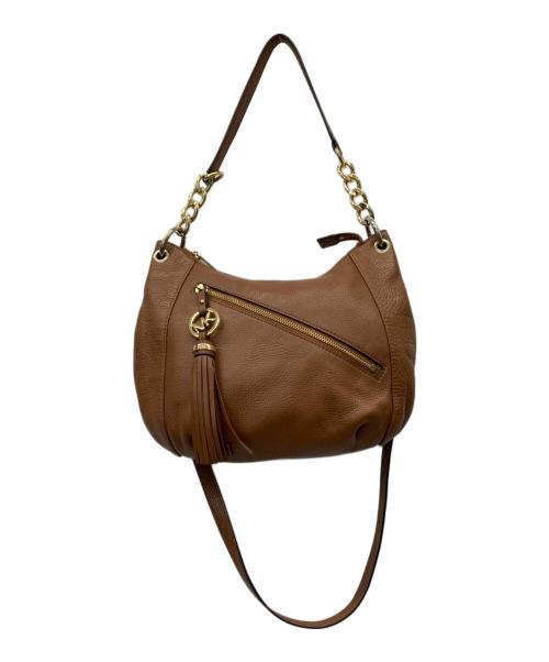 MICHAEL KORS（マイケルコース）MICHAEL KORS (マイケルコース) 2WAYショルダーバッグ ブラウンの古着・服飾アイテム