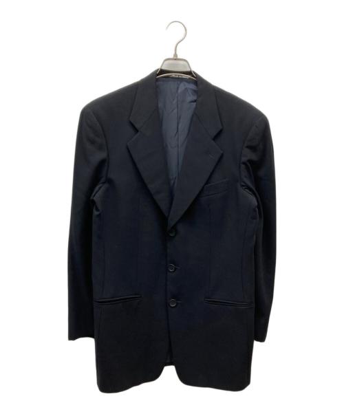 GIORGIO ARMANI（ジョルジオアルマーニ）GIORGIO ARMANI (ジョルジオアルマーニ) ウールセットアップスーツ ブラック サイズ:46の古着・服飾アイテム