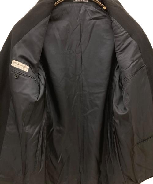 GIORGIO ARMANI（ジョルジオアルマーニ）GIORGIO ARMANI (ジョルジオアルマーニ) ウールセットアップスーツ ブラック サイズ:46の古着・服飾アイテム