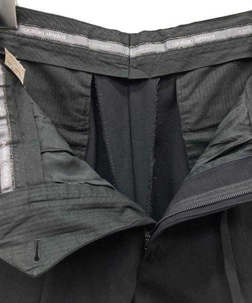GIORGIO ARMANI（ジョルジオアルマーニ）GIORGIO ARMANI (ジョルジオアルマーニ) ウールセットアップスーツ ブラック サイズ:46の古着・服飾アイテム