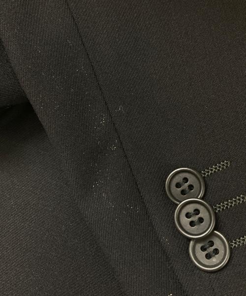 GIORGIO ARMANI（ジョルジオアルマーニ）GIORGIO ARMANI (ジョルジオアルマーニ) ウールセットアップスーツ ブラック サイズ:46の古着・服飾アイテム