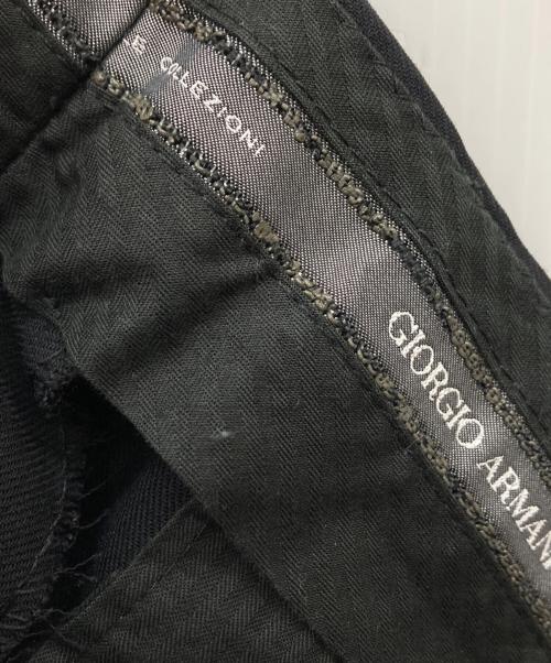 GIORGIO ARMANI（ジョルジオアルマーニ）GIORGIO ARMANI (ジョルジオアルマーニ) ウールセットアップスーツ ブラック サイズ:46の古着・服飾アイテム