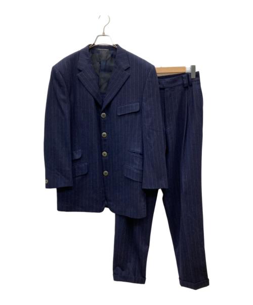 GIANNI VERSACE（ジャンニ・ヴェルサーチ）GIANNI VERSACE (ジャンニ・ヴェルサーチ) 90's セットアップスーツ ネイビー サイズ:48の古着・服飾アイテム
