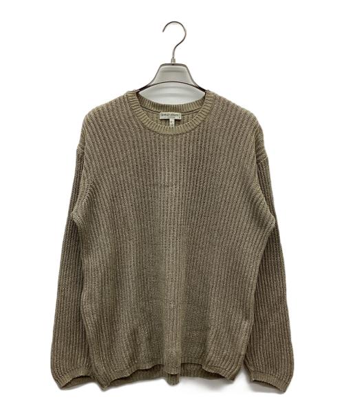 GIORGIO ARMANI（ジョルジオアルマーニ）GIORGIO ARMANI (ジョルジオアルマーニ) ウールニット ベージュ サイズ:48の古着・服飾アイテム