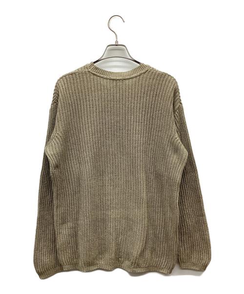 GIORGIO ARMANI（ジョルジオアルマーニ）GIORGIO ARMANI (ジョルジオアルマーニ) ウールニット ベージュ サイズ:48の古着・服飾アイテム