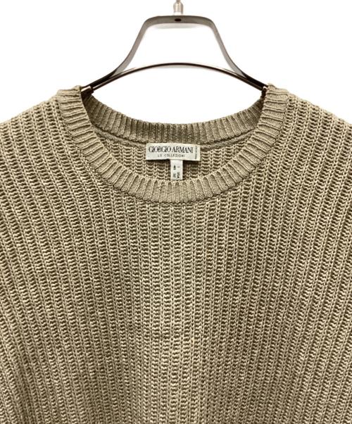 GIORGIO ARMANI（ジョルジオアルマーニ）GIORGIO ARMANI (ジョルジオアルマーニ) ウールニット ベージュ サイズ:48の古着・服飾アイテム