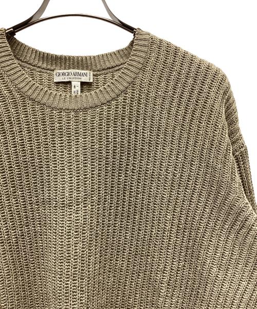 GIORGIO ARMANI（ジョルジオアルマーニ）GIORGIO ARMANI (ジョルジオアルマーニ) ウールニット ベージュ サイズ:48の古着・服飾アイテム