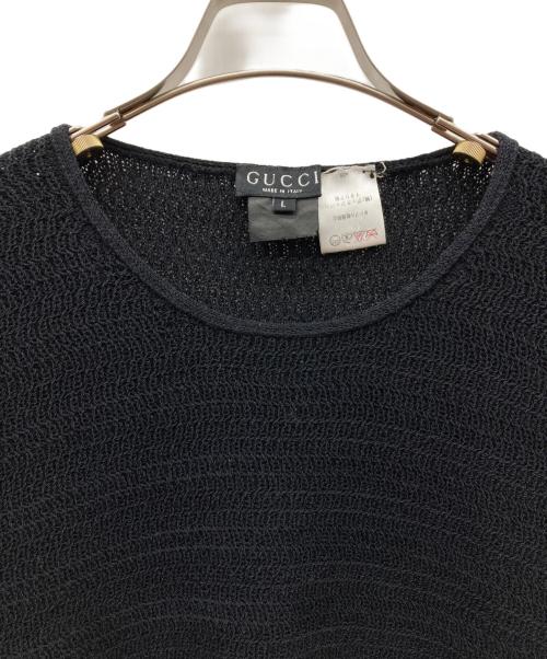 GUCCI（グッチ）GUCCI (グッチ) ウールニット ブラック サイズ:Lの古着・服飾アイテム