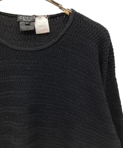 GUCCI（グッチ）GUCCI (グッチ) ウールニット ブラック サイズ:Lの古着・服飾アイテム