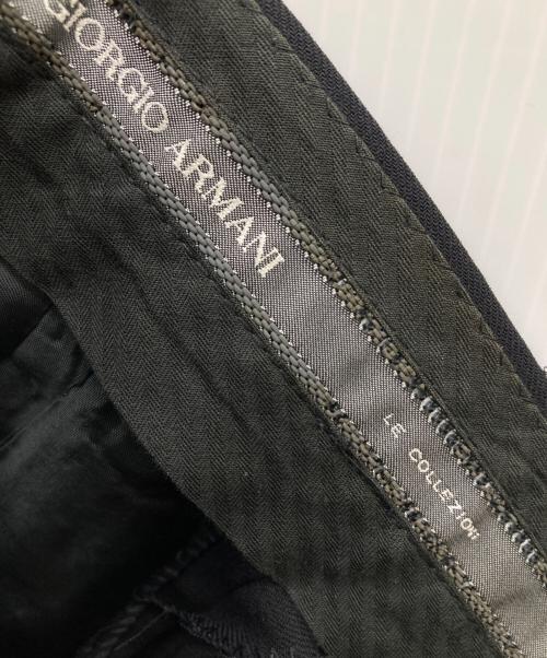 GIORGIO ARMANI（ジョルジオアルマーニ）GIORGIO ARMANI (ジョルジオアルマーニ) 2タックスラックス ブラック サイズ:48Rの古着・服飾アイテム