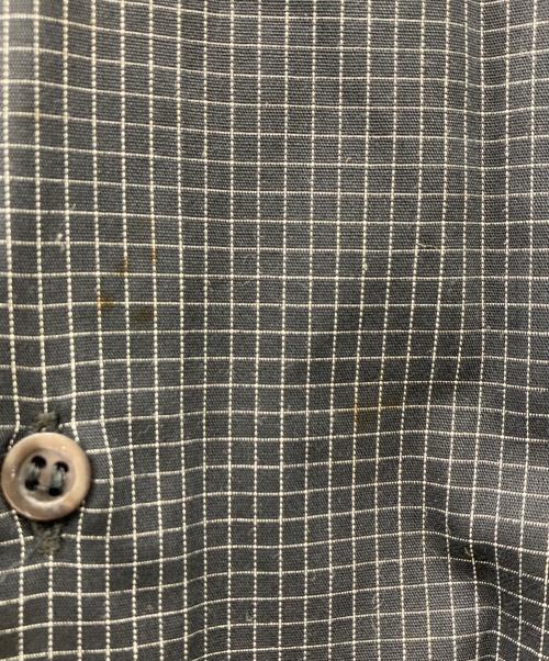 GIORGIO ARMANI（ジョルジオアルマーニ）GIORGIO ARMANI (ジョルジオアルマーニ) グラフチェックシャツ ブラック サイズ:37の古着・服飾アイテム