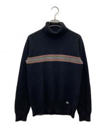 BURBERRY BLACK LABEL（バーバリーブラックレーベル）の古着「カシミヤ混ニット」｜ブラック