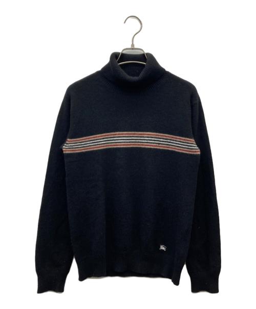 BURBERRY BLACK LABEL（バーバリーブラックレーベル）BURBERRY BLACK LABEL (バーバリーブラックレーベル) カシミヤ混ニット ブラック サイズ:2の古着・服飾アイテム