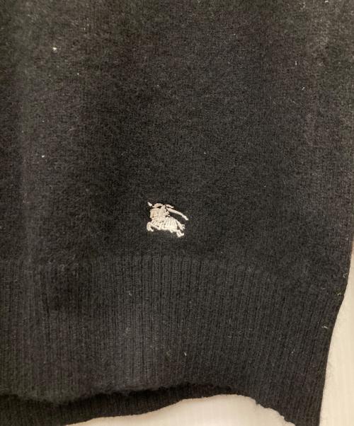 BURBERRY BLACK LABEL（バーバリーブラックレーベル）BURBERRY BLACK LABEL (バーバリーブラックレーベル) カシミヤ混ニット ブラック サイズ:2の古着・服飾アイテム