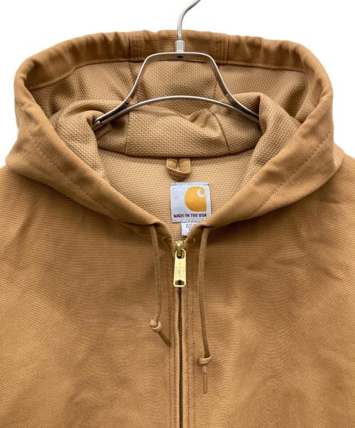 CarHartt（カーハート）CarHartt (カーハート) ダックアクティブフーディージャケット ブラウン サイズ:Mの古着・服飾アイテム