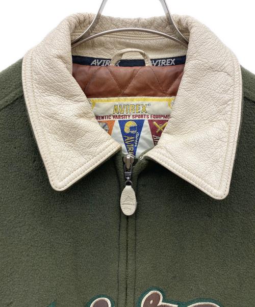 AVIREX（アヴィレックス）AVIREX (アヴィレックス) versity jacket オリーブ サイズ:3XLの古着・服飾アイテム