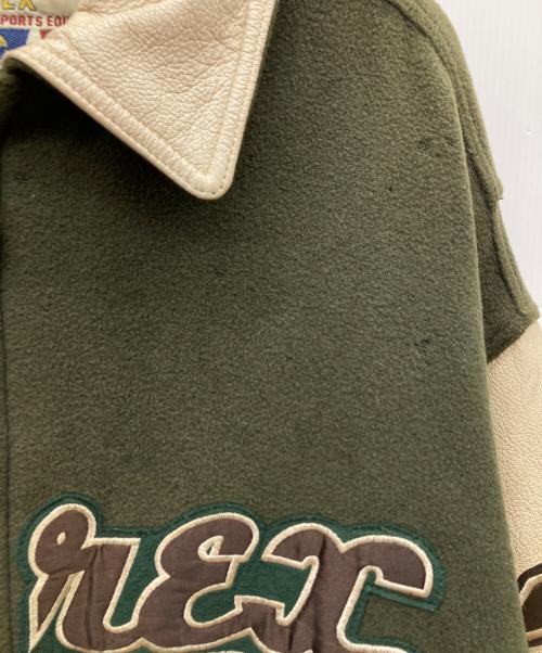 AVIREX（アヴィレックス）AVIREX (アヴィレックス) versity jacket オリーブ サイズ:3XLの古着・服飾アイテム
