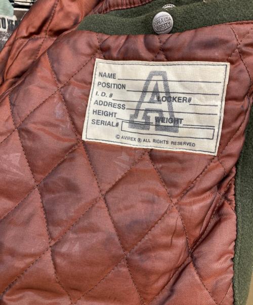 AVIREX（アヴィレックス）AVIREX (アヴィレックス) versity jacket オリーブ サイズ:3XLの古着・服飾アイテム