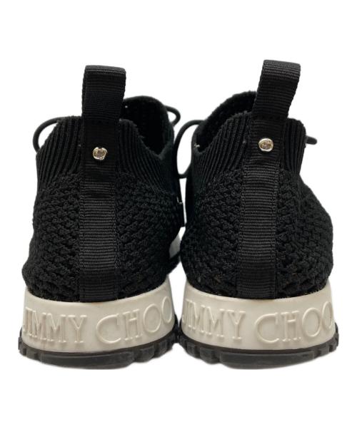JIMMY CHOO（ジミーチュウ）JIMMY CHOO (ジミーチュウ) ヴェレスクロシェニットスニーカー ブラック サイズ:39-40の古着・服飾アイテム