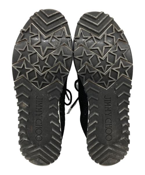 JIMMY CHOO（ジミーチュウ）JIMMY CHOO (ジミーチュウ) ヴェレスクロシェニットスニーカー ブラック サイズ:39-40の古着・服飾アイテム