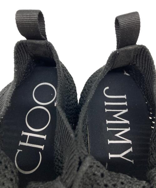 JIMMY CHOO（ジミーチュウ）JIMMY CHOO (ジミーチュウ) ヴェレスクロシェニットスニーカー ブラック サイズ:39-40の古着・服飾アイテム