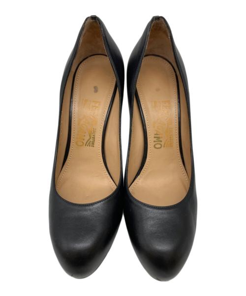 Salvatore Ferragamo（サルヴァトーレ フェラガモ）Salvatore Ferragamo (サルヴァトーレ フェラガモ) ヒールパンプス ブラック サイズ:SIZE 6 1/2の古着・服飾アイテム