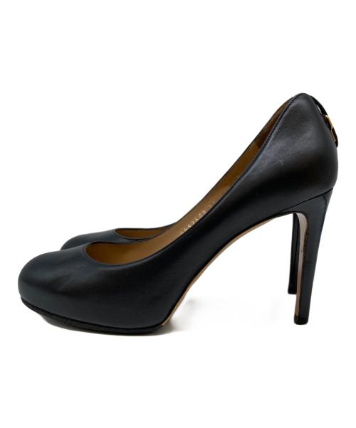 Salvatore Ferragamo（サルヴァトーレ フェラガモ）Salvatore Ferragamo (サルヴァトーレ フェラガモ) ヒールパンプス ブラック サイズ:SIZE 6 1/2の古着・服飾アイテム