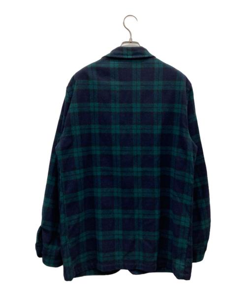 PENDLETON（ペンドルトン）PENDLETON (ペンドルトン) 70's 3Bウールジャケット ブラック×グリーン サイズ:Mの古着・服飾アイテム